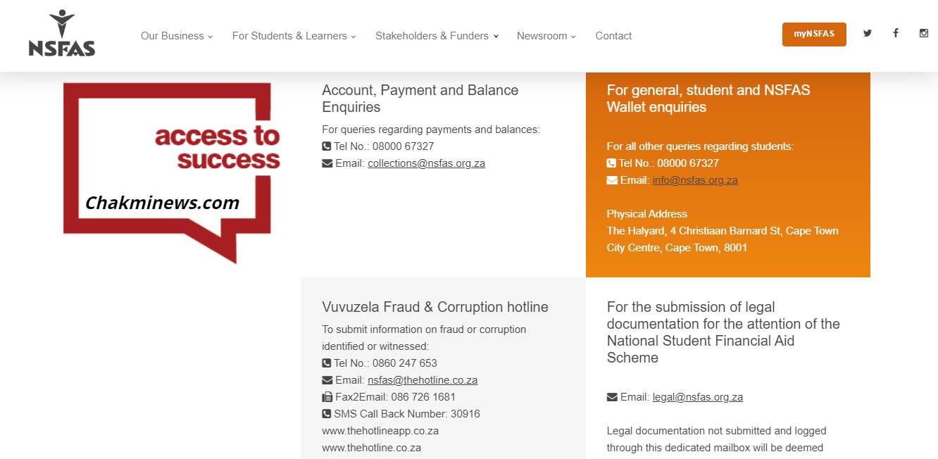 How to Contact NSFAS 2023