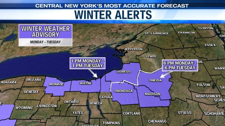 Syracuse Weather Alert: Up to 8 Inches of Lake-Effect Snow Expected Today
