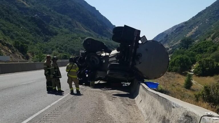Weber County, UT – Traffic Alert: North Ogden Divide Closed After Semi-Truck Crash