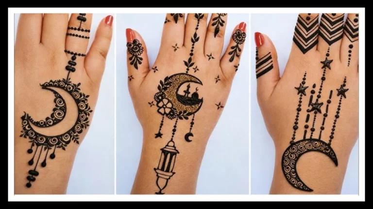 20 Beautiful Side Moon Mehndi Designs for Elegant Hands