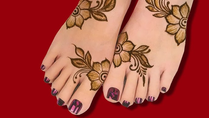 Arabic Feet Mehndi Design