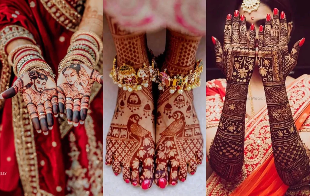 Bridal Side Moon Mehndi Designs
