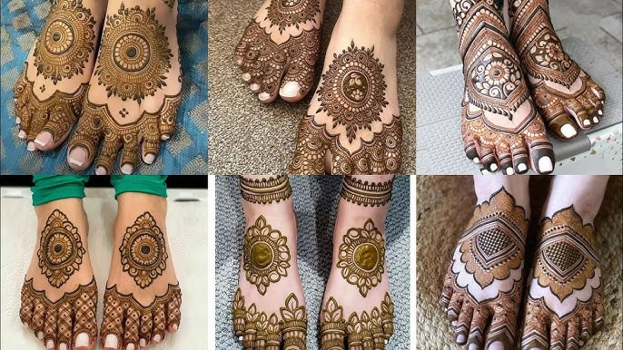Floral Foot Mehndi