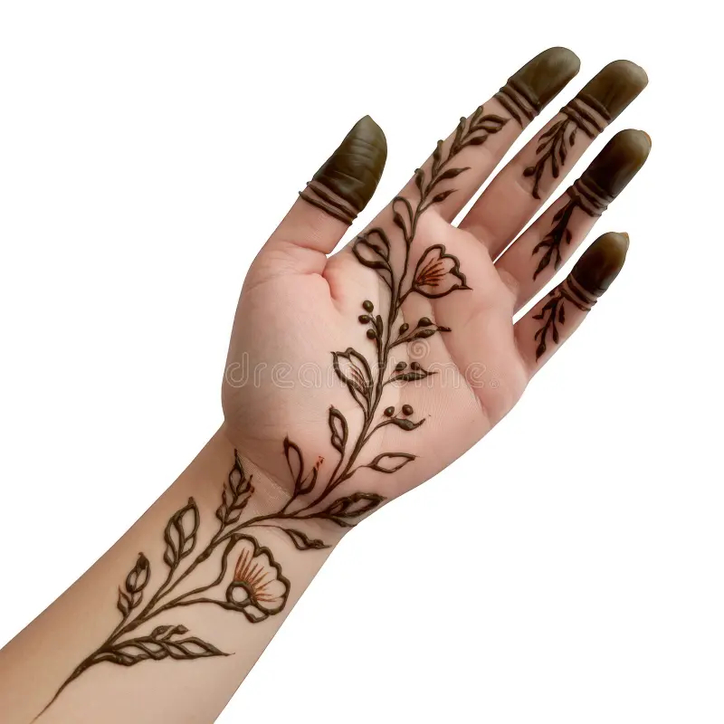 Floral Vine Mehndi