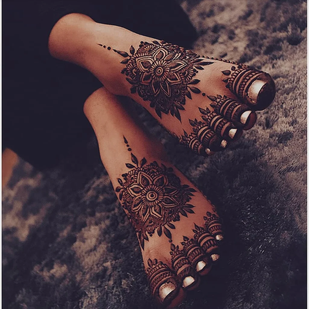 Mandala Foot Mehndi
