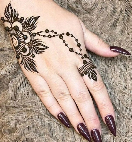 Ring Style Mehndi Design