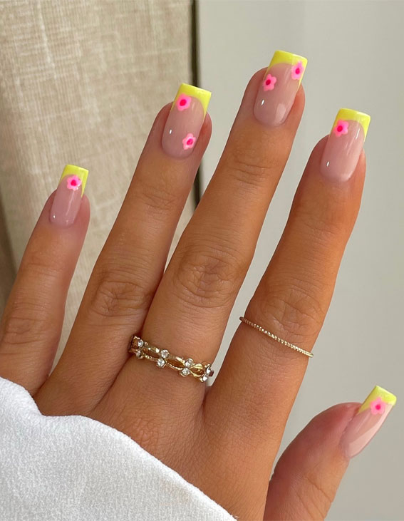 Neon French Tips