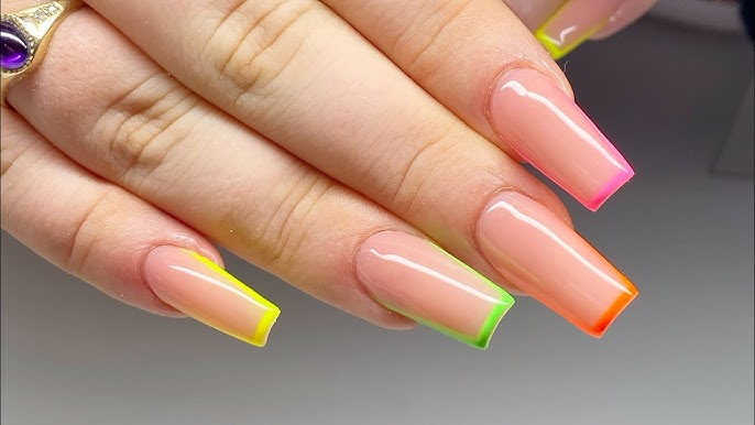 Neon Outline Nails